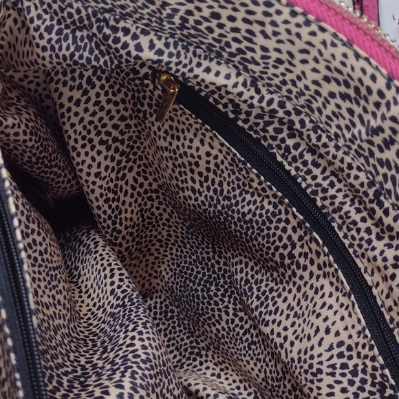 Hot Pink Faux Ostrich Brahmin-Like Hand-Bag Crossbody W/Matching Wristlet NWOT - Picture 14 of 16